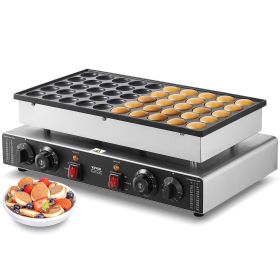 Mini Dutch Pancake Maker, 50PCS 43mm Diameter Dorayaki Baker Machine, 1700W Commercial Electric Poffertjes Grill, Non-stick Stainless Steel Mini Dutch Pancake Maker, 50PCS 43mm Diameter Dorayaki Baker Machine, 1700W Commercial Electric Poffertjes Grill, Non-stick Stainless Steel